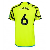 Camisa de Futebol Arsenal Gabriel Magalhaes #6 Equipamento Secundário 2023-24 Manga Curta